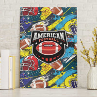 American Football Graffiti Canvas Wall Art Unique Style - Wonder Print Shop
