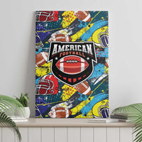 American Football Graffiti Canvas Wall Art Unique Style - Wonder Print Shop