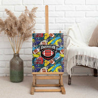 American Football Graffiti Canvas Wall Art Unique Style - Wonder Print Shop