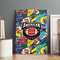 American Football Graffiti Canvas Wall Art Unique Style - Wonder Print Shop