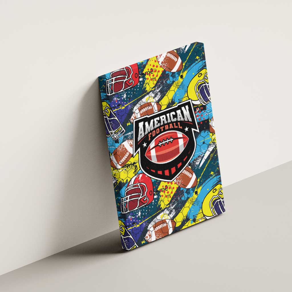 American Football Graffiti Canvas Wall Art Unique Style - Wonder Print Shop