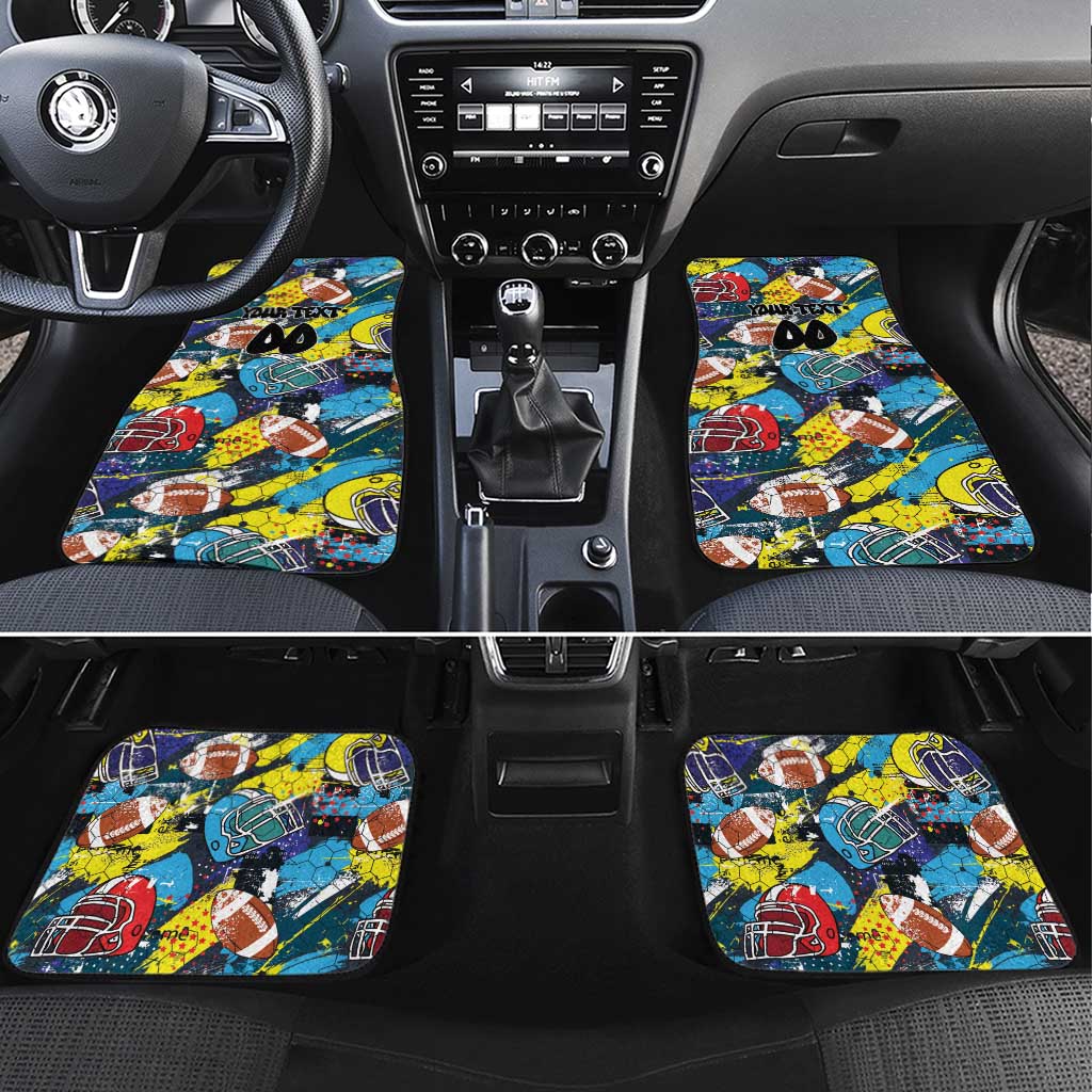 American Football Graffiti Car Mats Unique Style - Wonder Print Shop