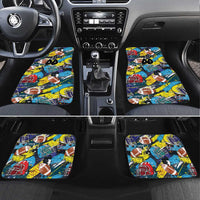 American Football Graffiti Car Mats Unique Style - Wonder Print Shop