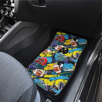 American Football Graffiti Car Mats Unique Style - Wonder Print Shop
