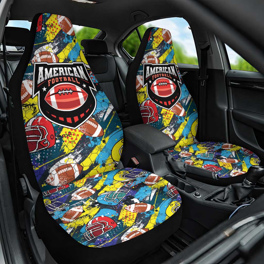 American Football Graffiti Car Seat Cover Unique Style - Wonder Print Shop