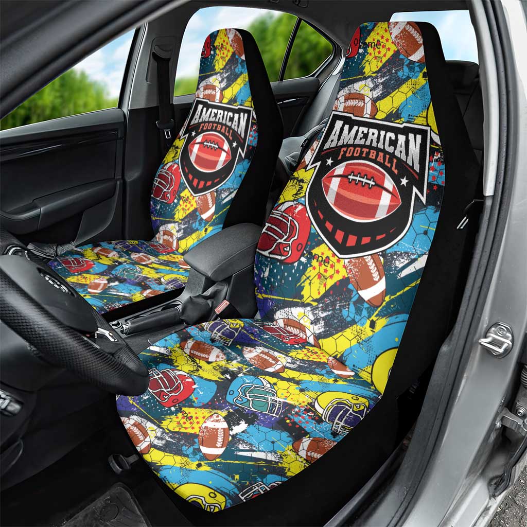 American Football Graffiti Car Seat Cover Unique Style - Wonder Print Shop
