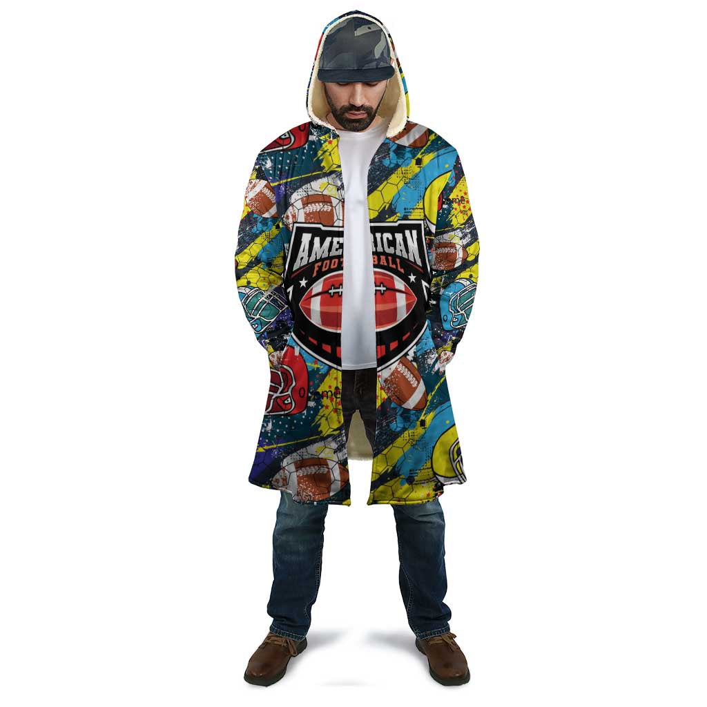 Custom American Football Graffiti Cloak Unique Style - Wonder Print Shop