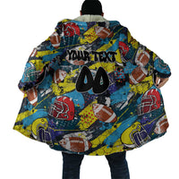 Custom American Football Graffiti Cloak Unique Style - Wonder Print Shop