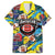 Custom American Football Graffiti Family Matching Long Sleeve Bodycon Dress and Hawaiian Shirt Unique Style - Wonder Print Shop