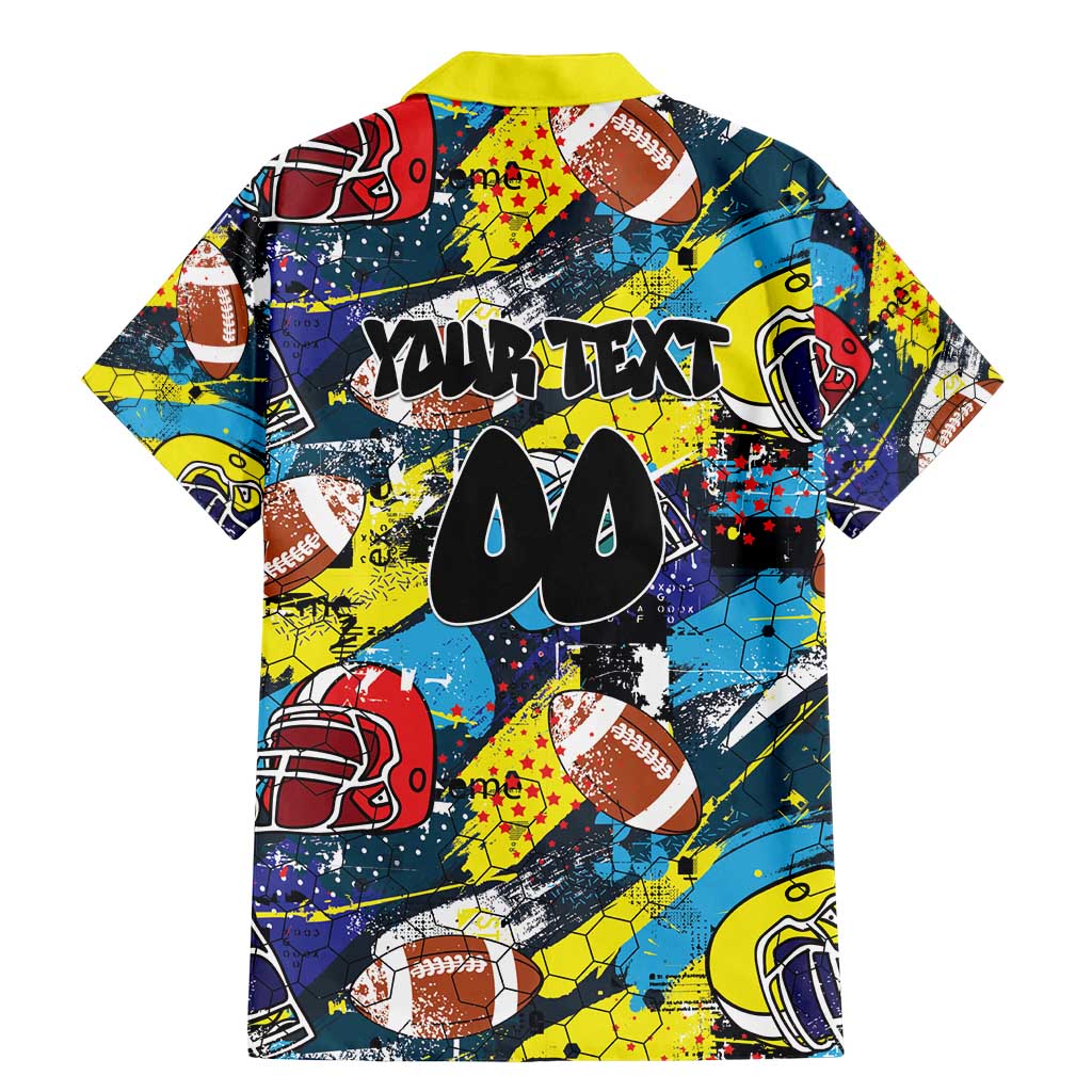 Custom American Football Graffiti Family Matching Mermaid Dress and Hawaiian Shirt Unique Style - Wonder Print Shop