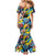 Custom American Football Graffiti Family Matching Mermaid Dress and Hawaiian Shirt Unique Style - Wonder Print Shop