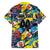 Custom American Football Graffiti Family Matching Off The Shoulder Long Sleeve Dress and Hawaiian Shirt Unique Style - Wonder Print Shop