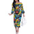 Custom American Football Graffiti Family Matching Off The Shoulder Long Sleeve Dress and Hawaiian Shirt Unique Style - Wonder Print Shop
