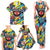 Custom American Football Graffiti Family Matching Tank Maxi Dress and Hawaiian Shirt Unique Style - Wonder Print Shop