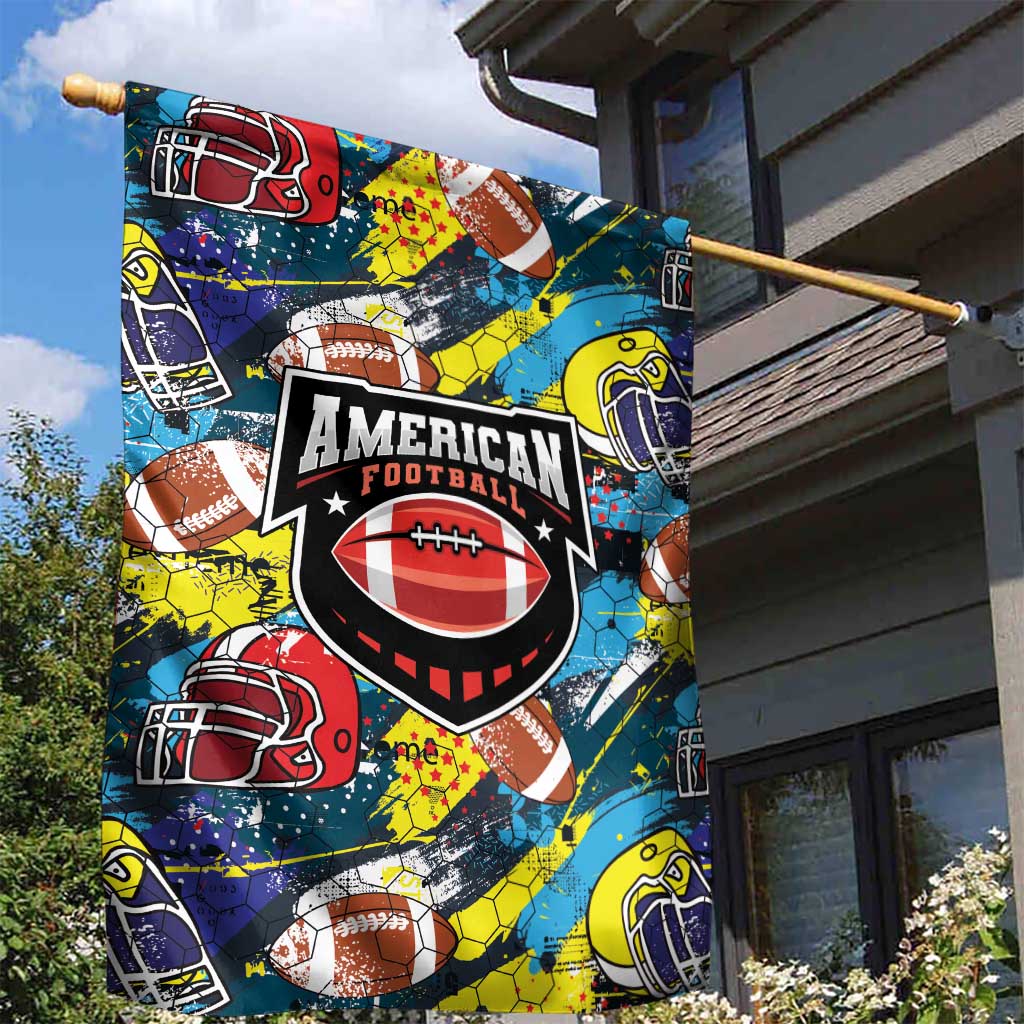 American Football Graffiti Garden Flag Unique Style - Wonder Print Shop