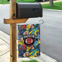 American Football Graffiti Garden Flag Unique Style - Wonder Print Shop