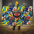 American Football Graffiti Hooded Blanket Unique Style - Wonder Print Shop