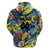 Custom American Football Graffiti Hoodie Unique Style - Wonder Print Shop
