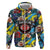 Custom American Football Graffiti Hoodie Unique Style - Wonder Print Shop