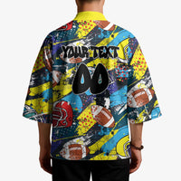Custom American Football Graffiti Kimono Unique Style - Wonder Print Shop