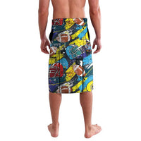 Custom American Football Graffiti Lavalava Unique Style - Wonder Print Shop