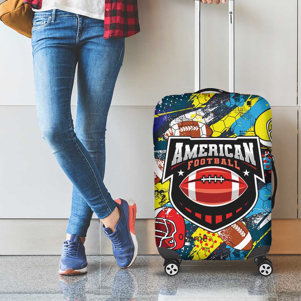 American Football Graffiti Luggage Cover Unique Style - Wonder Print Shop