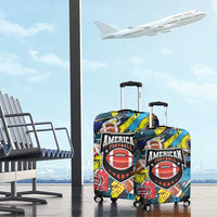 American Football Graffiti Luggage Cover Unique Style - Wonder Print Shop