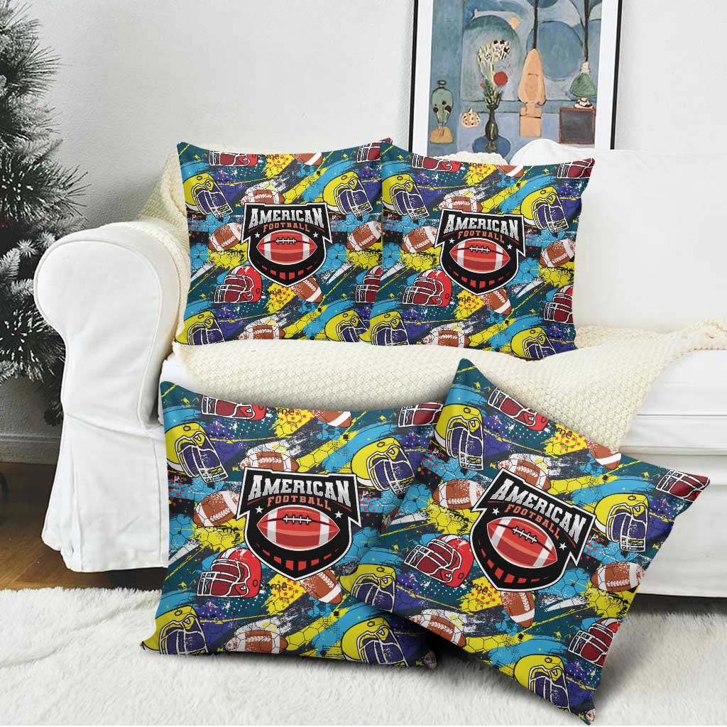 American Football Graffiti Pillow Cover Unique Style - Wonder Print Shop