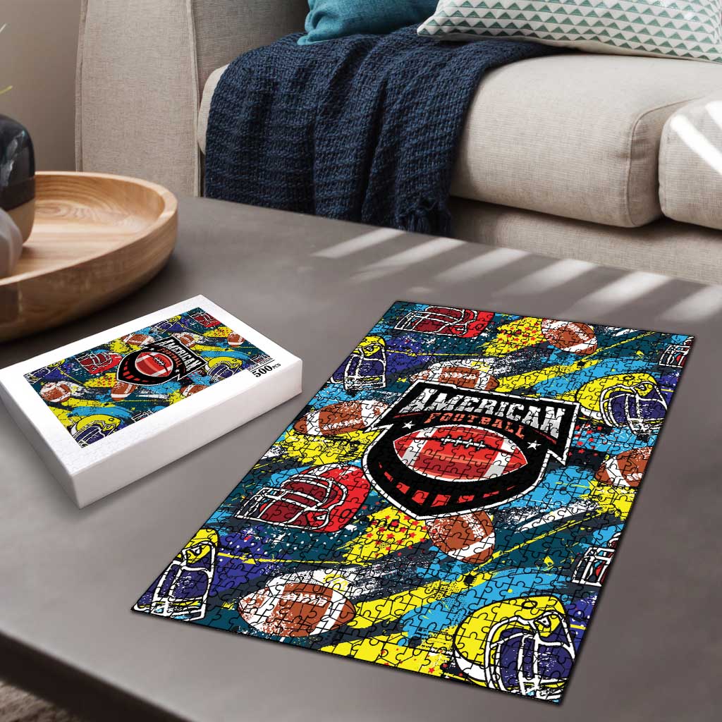 American Football Graffiti Puzzle Unique Style - Wonder Print Shop
