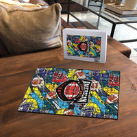 American Football Graffiti Puzzle Unique Style - Wonder Print Shop