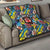 American Football Graffiti Quilt Unique Style - Wonder Print Shop