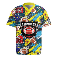 Custom American Football Graffiti Rugby Jersey Unique Style - Wonder Print Shop