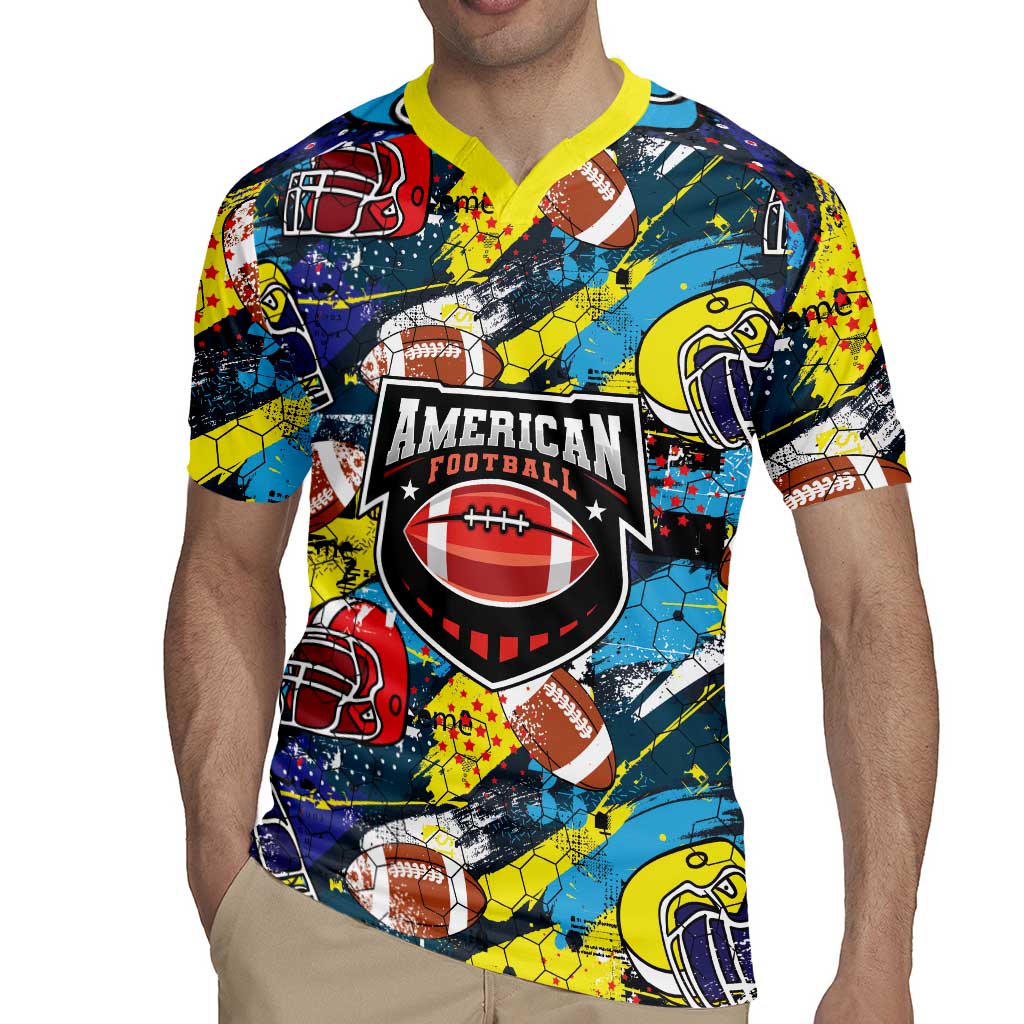 Custom American Football Graffiti Rugby Jersey Unique Style - Wonder Print Shop