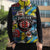 Custom American Football Graffiti Sleeveless Puffer Jacket Unique Style - Wonder Print Shop