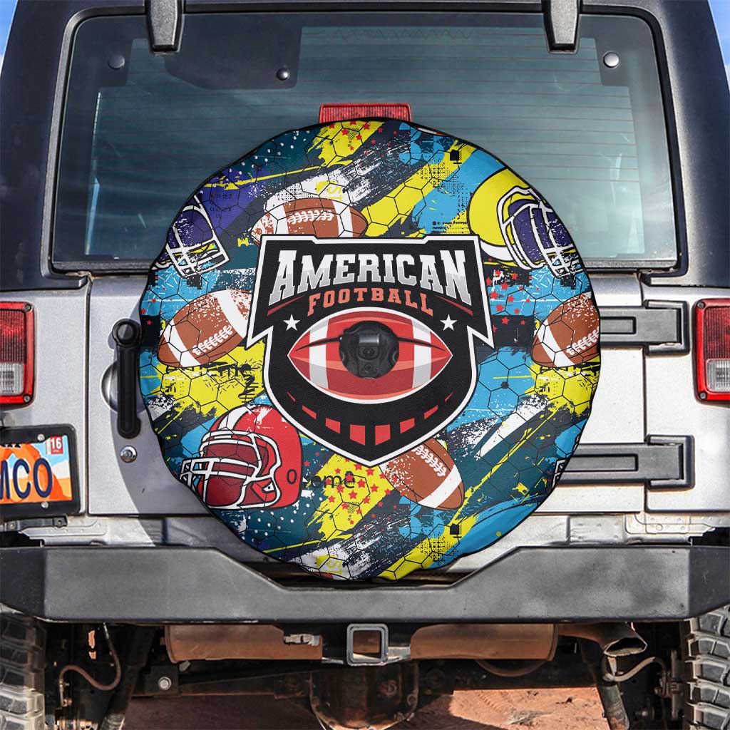American Football Graffiti Spare Tire Cover Unique Style - Wonder Print Shop
