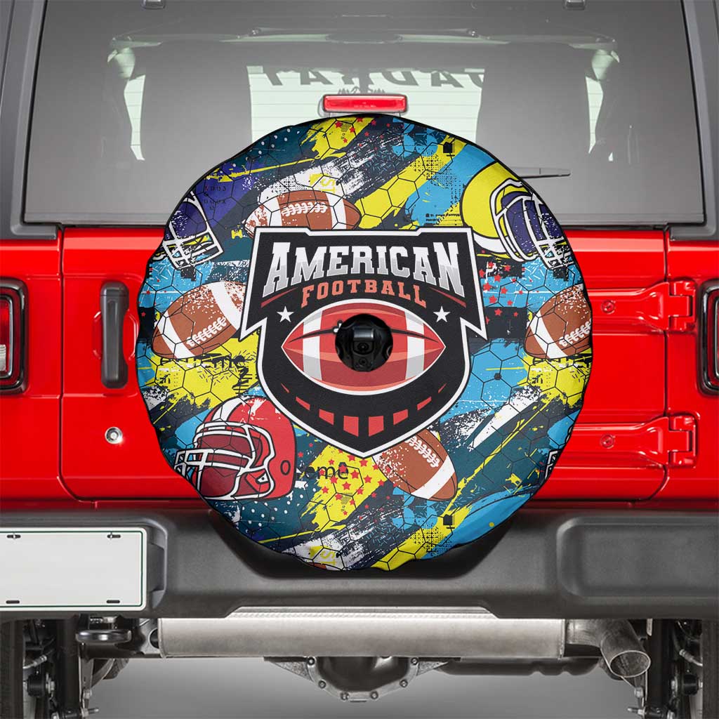 American Football Graffiti Spare Tire Cover Unique Style - Wonder Print Shop