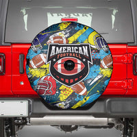 American Football Graffiti Spare Tire Cover Unique Style - Wonder Print Shop
