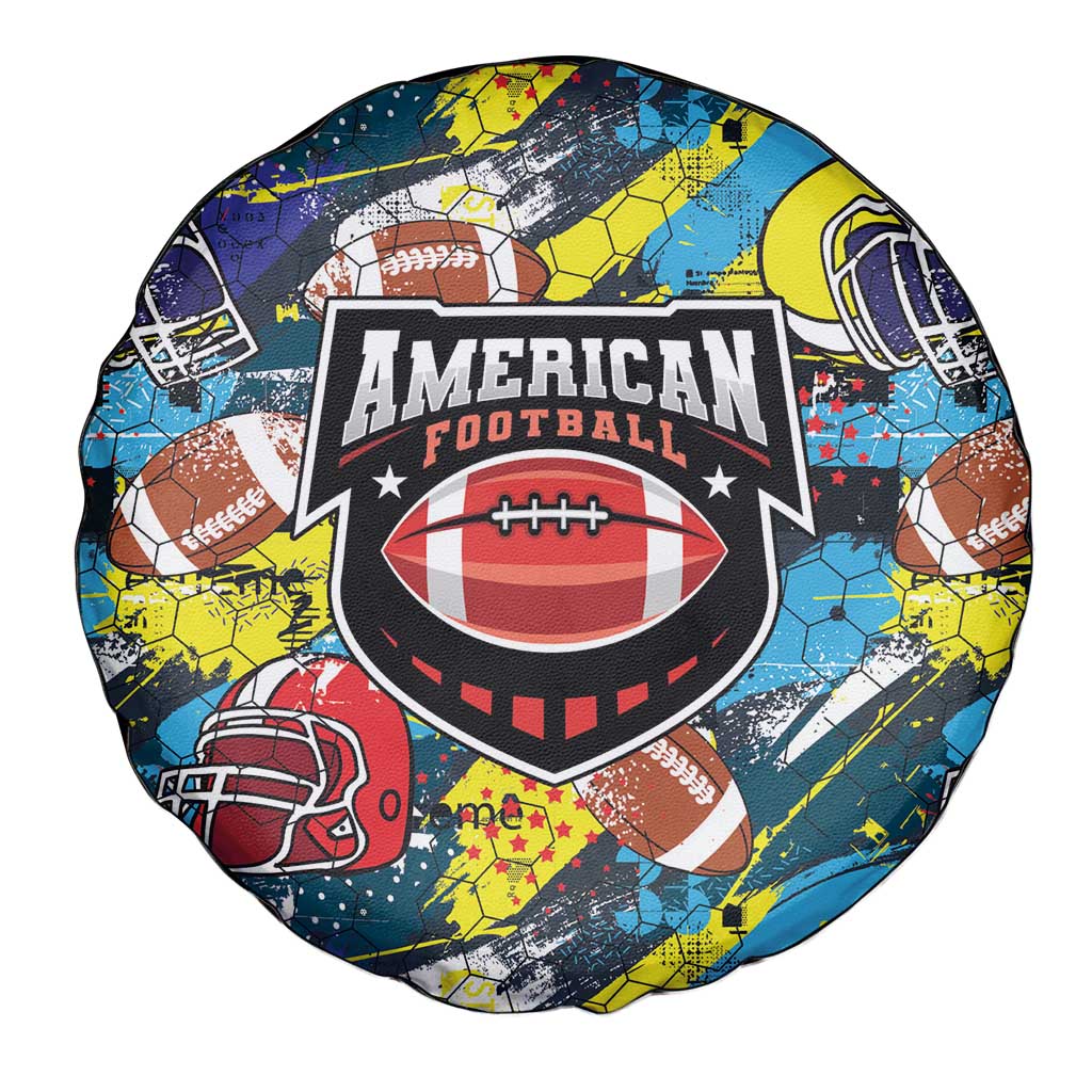 American Football Graffiti Spare Tire Cover Unique Style - Wonder Print Shop