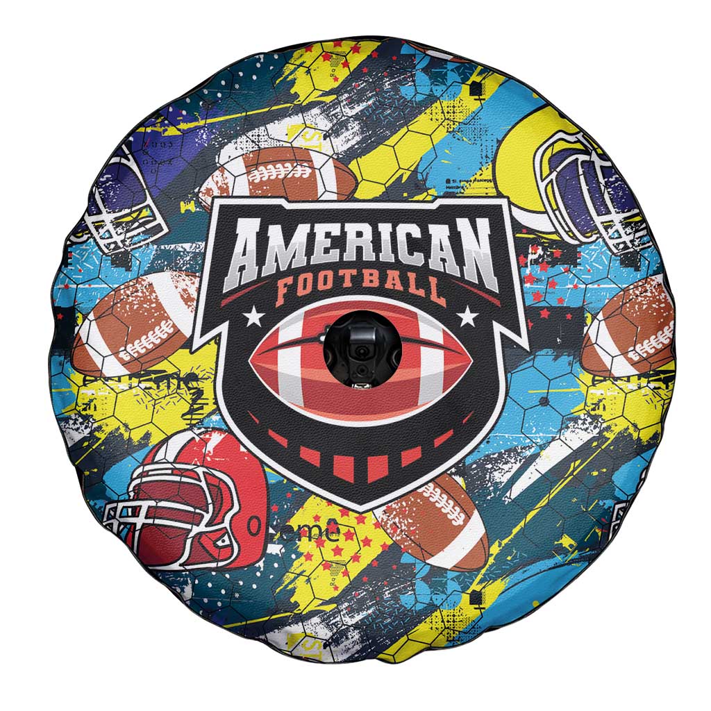 American Football Graffiti Spare Tire Cover Unique Style - Wonder Print Shop