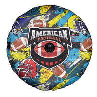 American Football Graffiti Spare Tire Cover Unique Style - Wonder Print Shop