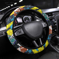 American Football Graffiti Steering Wheel Cover Unique Style - Wonder Print Shop