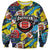 Custom American Football Graffiti Sweatshirt Unique Style - Wonder Print Shop