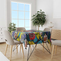 American Football Graffiti Tablecloth Unique Style - Wonder Print Shop