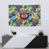 American Football Graffiti Tapestry Unique Style - Wonder Print Shop