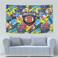 American Football Graffiti Tapestry Unique Style - Wonder Print Shop