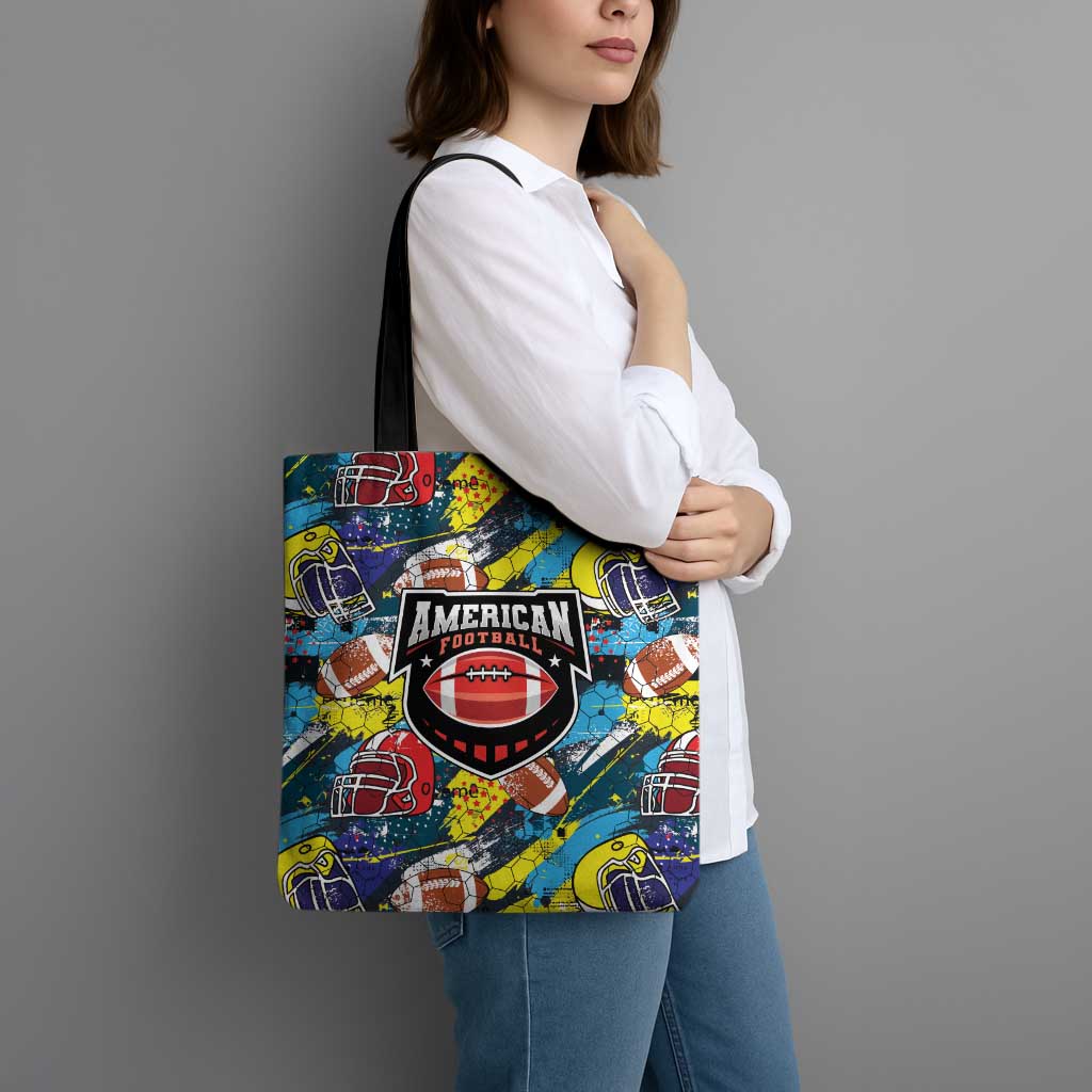 American Football Graffiti Tote Bag Unique Style - Wonder Print Shop