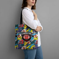 American Football Graffiti Tote Bag Unique Style - Wonder Print Shop