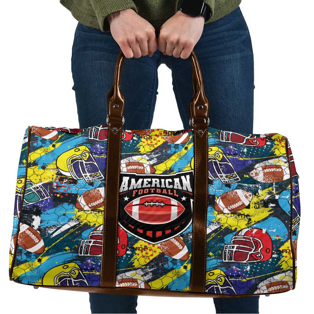American Football Graffiti Travel Bag Unique Style - Wonder Print Shop