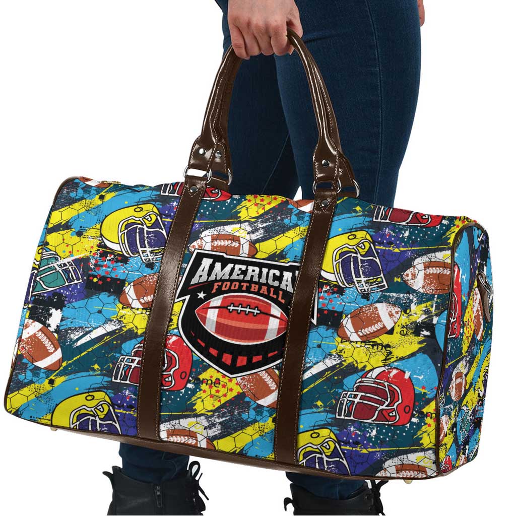 American Football Graffiti Travel Bag Unique Style - Wonder Print Shop