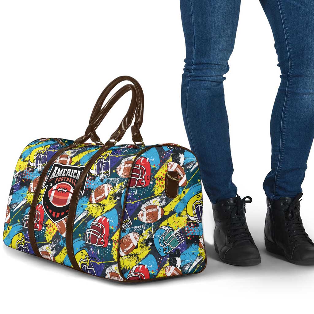 American Football Graffiti Travel Bag Unique Style - Wonder Print Shop